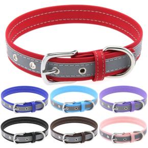 Reflective Dog Collars with Strip