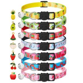 Cat Collars with Fruit Pendants