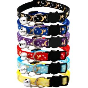 Cat Collar with Moon Pattern