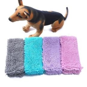 Microfiber Pet Bath Towel with Pocket